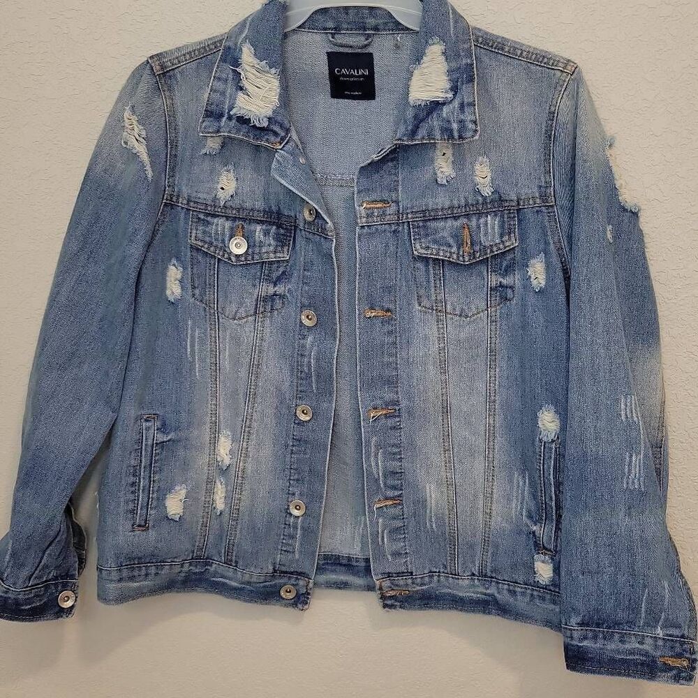 Cavalini Women's Jeans Jacket Size M